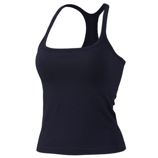 DCW瑜伽吊带背心带胸垫女长款修身显瘦工字跑步训练健身运动上衣