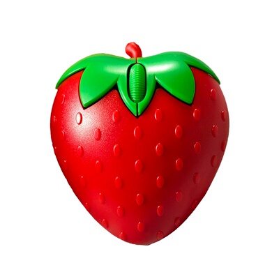 【创意】草莓鼠标无线蓝牙静音