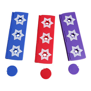 北方魔术穿梭钱币铅笔穿币笔穿三洞神奇穿越儿童简单神奇魔术道具