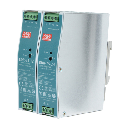 明纬EDR-75W导轨开关电源12V24V