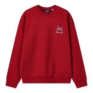 FILA 斐乐官方情侣款套头卫衣2026春季新款时尚宽松纯棉针织上衣