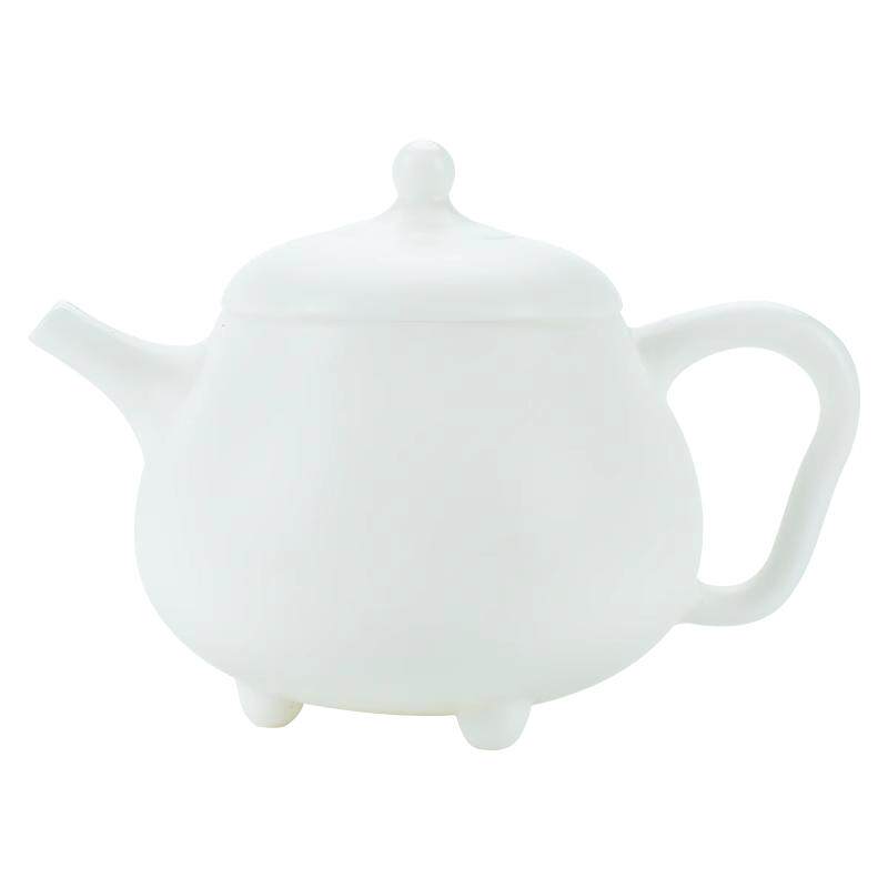 德化白瓷钰铨龙门羊脂玉瓷茶壶