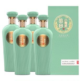 【年货节】丛台小青柔38度浓香型白酒480ml丛台酒粮食酒整箱礼盒