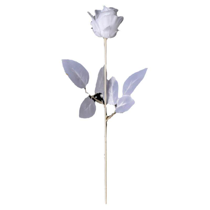 哥特黑玫瑰花拍摄道具白黑色假干花束仿真拍照不良jk手持扇子枯萎