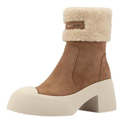 冬季雪地羊毛休闲靴子保暖