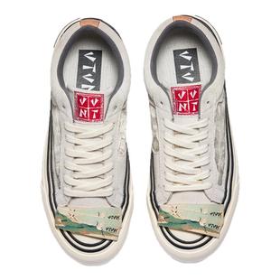 VTVN硫化鞋【岩洞系列】复古低帮帆布鞋女百搭休闲鞋情侣板鞋男