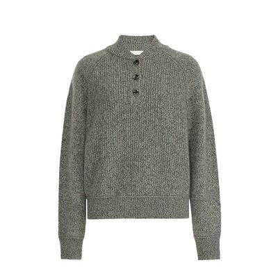 【商场同款】AUM噢姆2025年冬季新款皇家羊绒纱线小立领针织上衣