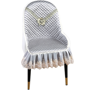 加厚夹棉半圆弧形椅子套罩保护2026高级感扶手坐垫靠背餐桌板凳座