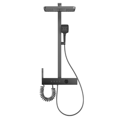 政府补贴JOMOW恒温花洒套装家用全铜浴室数显增压淋浴拨杆花洒C5