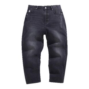 太平鸟男装肌理感牛仔长裤锥形长裤正品B1HAE2184夏