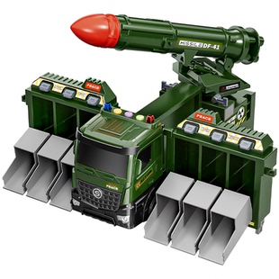 东风导弹车儿童玩具大号坦克发射炮弹车军事模型汽车男孩新年礼物