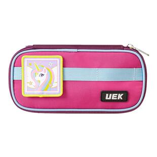 uek小学生笔袋男女童大容量儿童初中简约铅笔盒多功能收纳文具盒