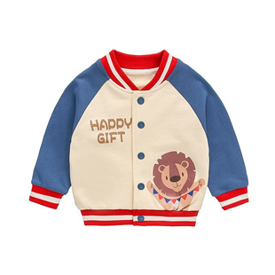 童装婴儿童外套春秋季2026新款男宝宝0-5岁3洋气早秋女童棒球服衣