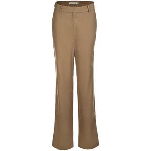 名师路绵羊毛休闲商务直筒长裤冬季新款女裤子中腰通勤时尚