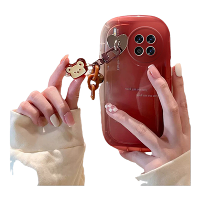 适用vivox100透明可爱渐变保护套