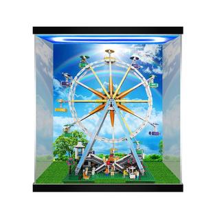 亚克力展示盒 适用乐高10247 摩天轮创意系列 积木模型透明防尘罩