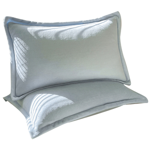 a类枕套牛奶绒一对装40x60加绒加厚法兰绒枕头套珊瑚绒成人枕芯套