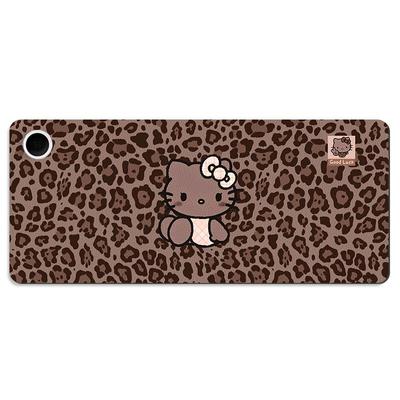 冬季加热鼠标垫超大号豹纹凯蒂猫