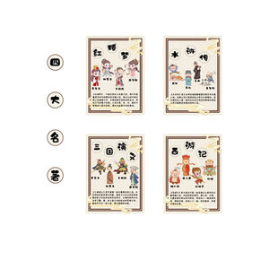 幼儿园四大名著环创主题文化墙面装饰成品贴绘本馆教室图书角布置