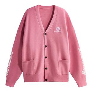 VETEMENTS26秋冬新款提花针织衫慵懒中性款毛衣V领开衫外套301446