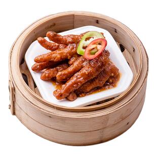 酱味蒸凤爪豉汁广式早茶广东点心粤式早点鸡爪虎皮鸡脚港式商用