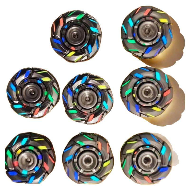 暴躁08夜光指尖发光陀螺金属手EDC玩具