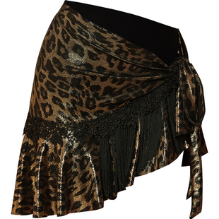 贝蒂拉丁舞半身裙流苏裙短裙新款舞蹈裙一片式拉丁舞裙流苏臀巾50