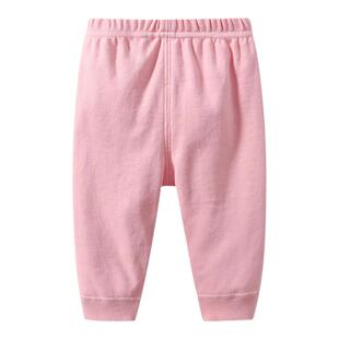 新生婴儿纯棉长裤宝宝春秋新款家居打底裤子可开裆休闲保暖运动裤
