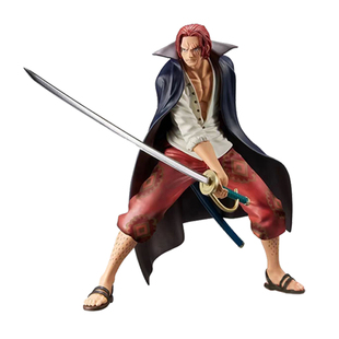 正版眼镜厂海贼王dxf四皇红发香克斯red景品手办万代男生生日礼物