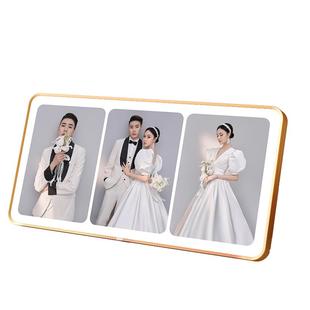 相框摆台照片高级感定制diy婚纱照洗相片做成挂墙三宫格轻奢打印