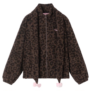 tbh野兽派家居Hello Kitty可丽绒立领家居服上衣可外穿睡衣女冬