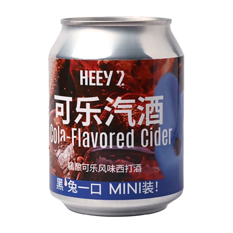 莱宝黑色兔子 可乐风味西打酒国产精酿啤酒整箱24罐装250ml
