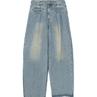 YOUWEI【优惠专属】裤子牛仔长裤做旧钉珠蛋形Y5123201-1