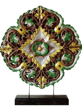 热销款东南亚风彩纹可定制摆件