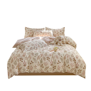 床上四件套纯棉100全棉2025新款床单儿童小清新床笠款1米2三件套