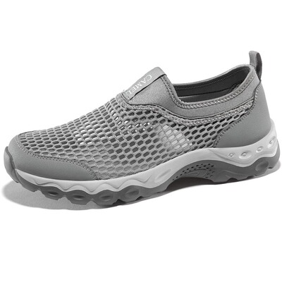 夏季户外鞋骆驼透气运动镂空