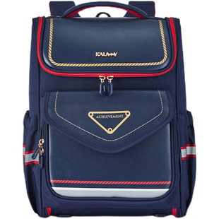 卡拉羊书包小学生减负护脊防下坠1-4-6年级大容量男童女童双肩包