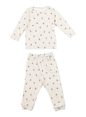 【新品】Oak Family儿童家居服套装棉莫秋季高弹长袖保暖内衣