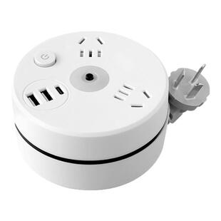 可伸缩旋转插排家用办公室宿舍插线板长线插板带usb可爬墙多功能