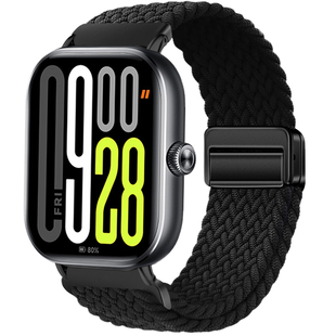 适用于红米watch4表带Redmi watch 5/6新款尼龙弹力编织磁吸扣腕带智能运动手表四五代时尚透气男女替换配件