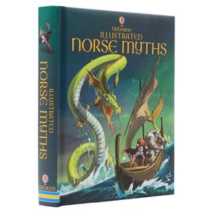 北欧神话故事集 进口英文原版 The Usborne Illustrated Norse Myths 精装全彩插画版 中小学生英语课外阅读绘本图画故事书