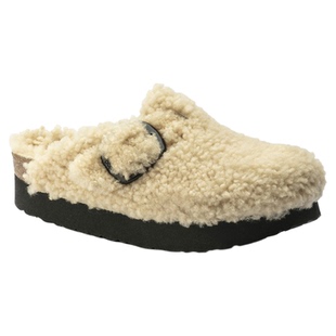 BIRKENSTOCK勃肯德国进口Papillio大扣女Boston Teddy厚底毛毛鞋