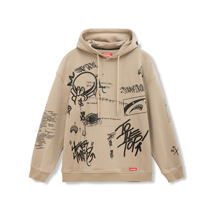 SprayGround新品秋季美式街头卫衣连帽衫鲨鱼嘴印花W0933310