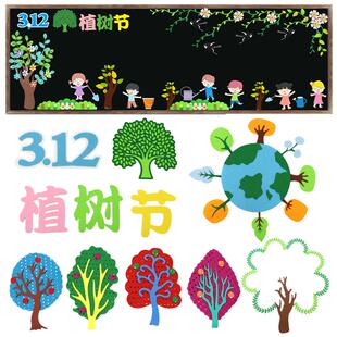4.22世界地球日保护环境黑板报装饰墙贴画班级文化墙布置教室装饰