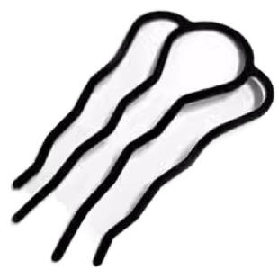 懒人发梳四齿插梳u型工具头饰发夹发卡盘发器丸子头固定神器女款