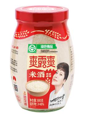 爽露爽醪糟酒酿糯米酒880gx2瓶装