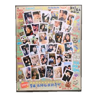 情侣亚克力相框照片定制diy手工涂鸦人像摆件创意礼物送闺蜜朋友