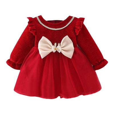 女童冬装加绒连衣裙2025新款童装