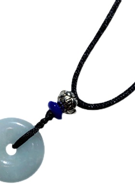 天然翡翠本命年儿童项链玉石