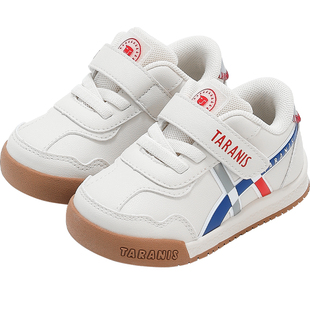 泰兰尼斯宝宝学步鞋秋冬男女童防踢软底面包鞋婴幼儿学走路机能鞋